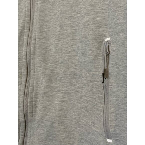 Nike Tech Women's Size Large Gray/White Hooded Full Zip Athletic Jacket - Picture 6 of 6